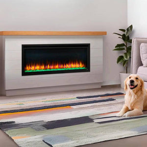 SimpliFire Allusion Platinum 50-inch linear electric fireplace, product view 3