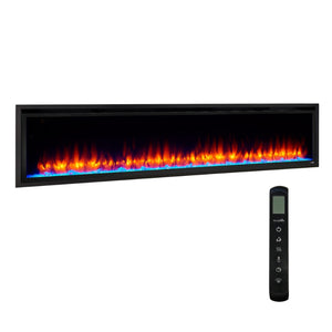 SimpliFire Allusion Platinum 72-inch linear electric fireplace, product view 9
