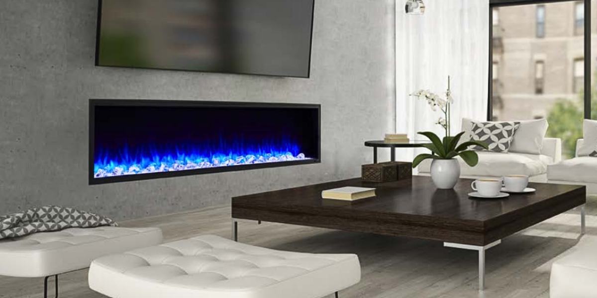 SimpliFire Scion 55-inch linear electric fireplace, product view 18
