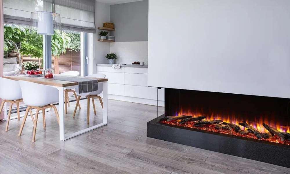 SimpliFire Scion 55-inch linear electric fireplace, product view 5