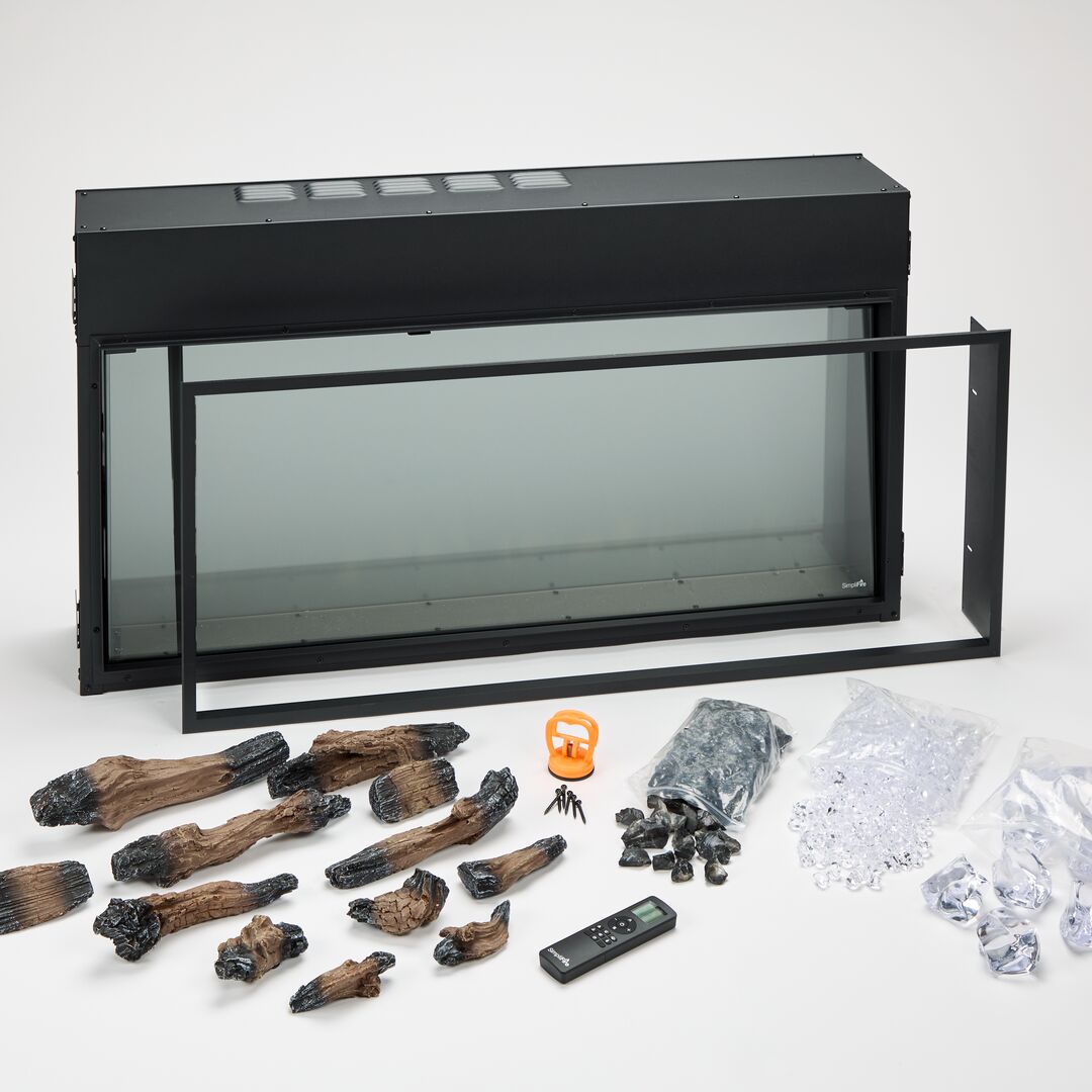 SimpliFire Scion 43-inch linear electric fireplace, product view 5