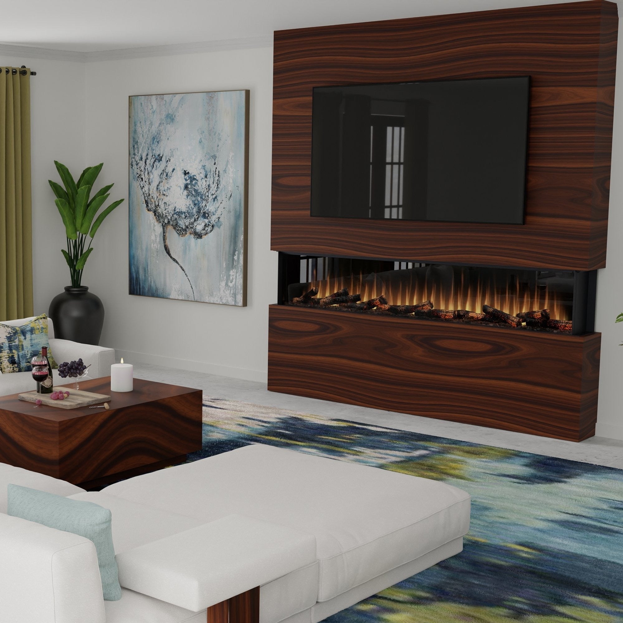 Dimplex Ignite Ultra 100-inch built-in linear electric fireplace