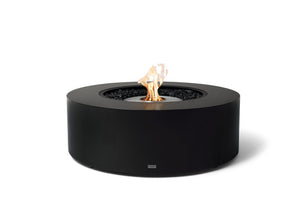 EcoSmart Fire Ark 40 round fire table in graphite Fluid Concrete