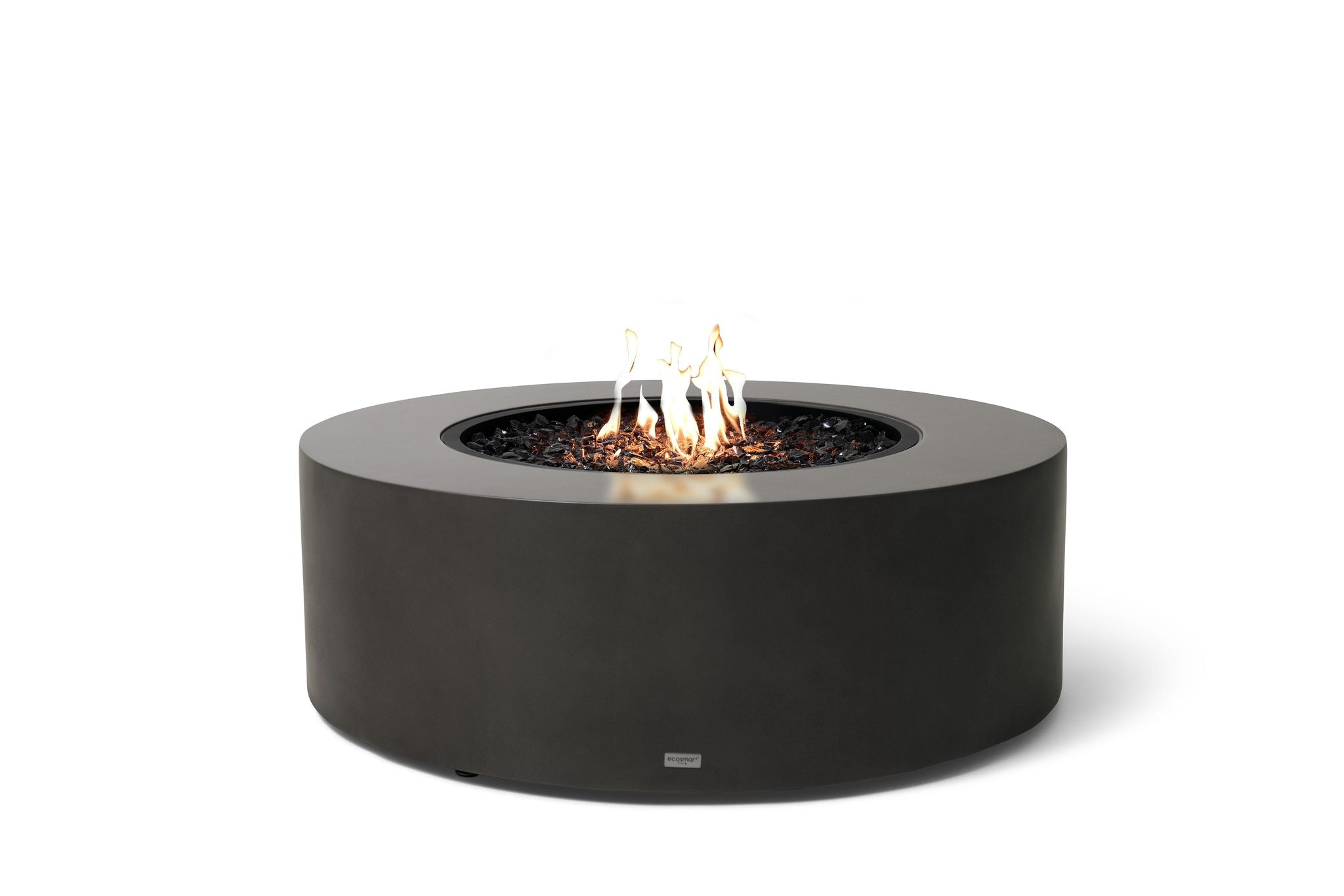 EcoSmart Fire Ark 40 in natural Fluid Concrete with gas burner