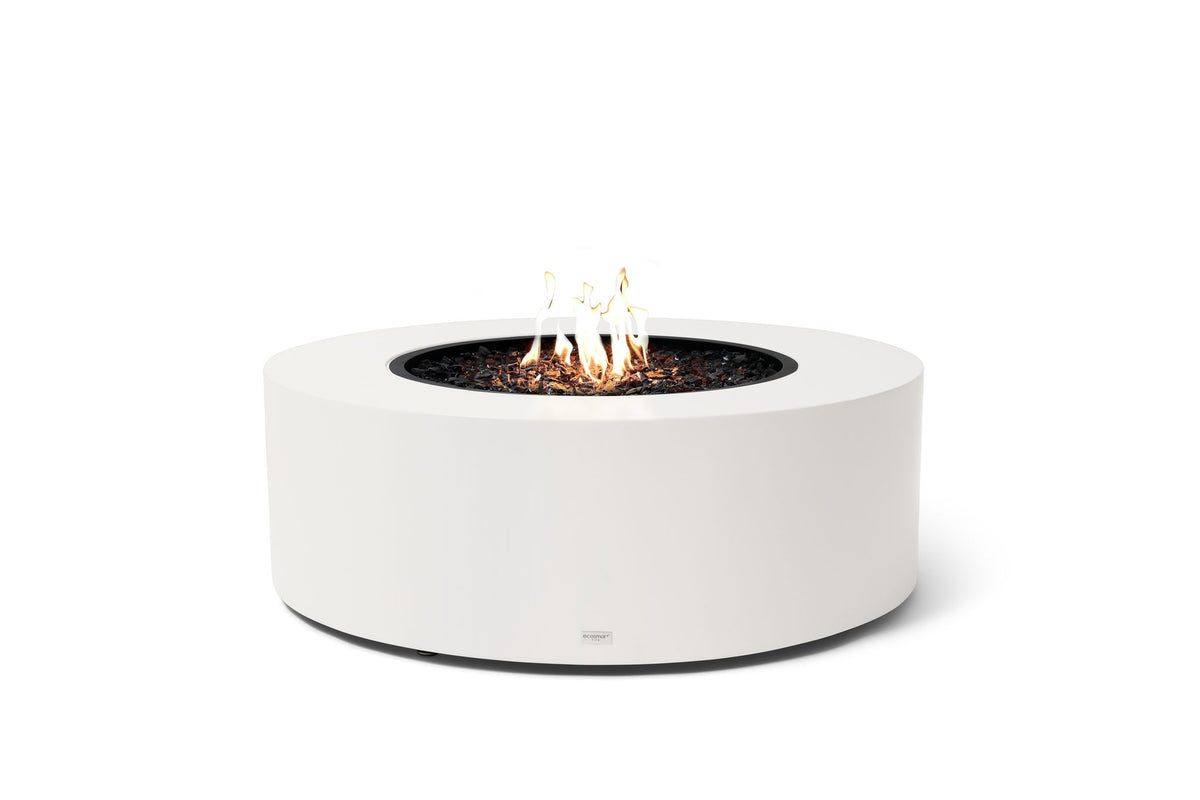 EcoSmart Fire Ark 40 in bone Fluid Concrete with gas burner