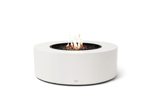 EcoSmart Fire Ark 40 in bone Fluid Concrete with gas burner