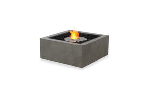 EcoSmart Fire Base 30 fire table in Natural Fluid Concrete, 45 degree angle