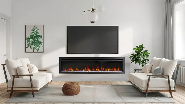 SimpliFire Allusion Slim 60-inch electric fireplace, product view 13