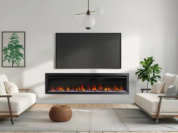SimpliFire Allusion Slim 72-inch electric fireplace, product view 7